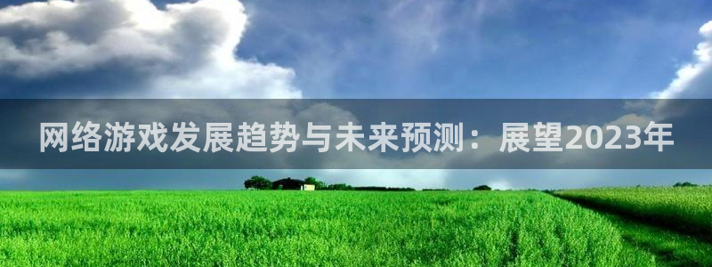 沐春奇亿娱乐：网络游戏发展趋势与未来预测：展望2023年