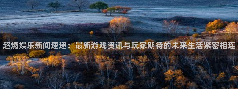 奇亿娱乐2首页登录：超燃娱乐新闻速递：最新游戏资讯与玩家期待